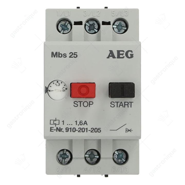 MOTORBEVEILIGINGSSCHAKELAAR AEG Mbs25-016