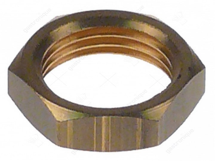 moer draad 1/2" H 7mm SB 25 koper vpe 1stuk