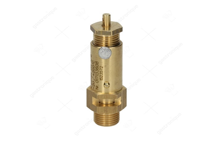 Veiligheidsventiel aansluiting 3/8" activeringsdruk 1,8 bar toegelaten CE 0036