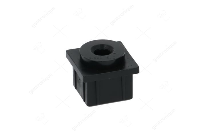 onderste steundeur 25x25 mm zwart