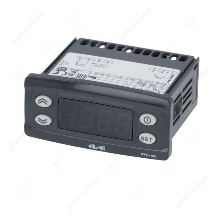 elektronische regelaar ELIWELL type ICPlus902 model inbouwmaat 71x29mm 12V spanning AC/DC