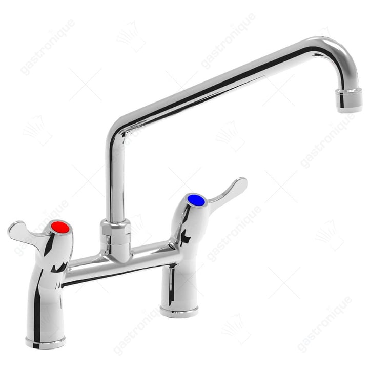 TWEE-GATEN BANKEN MIXER 1/4 DRAAI