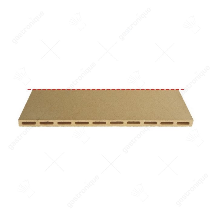 Vuurvaststeen onder 700 x 350 x 22 mm