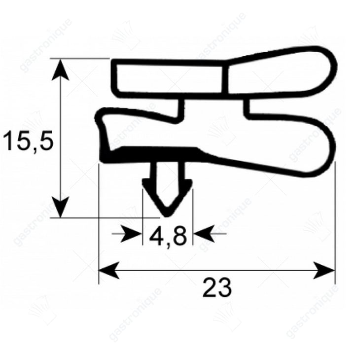 joint de porte 1570x640 mm