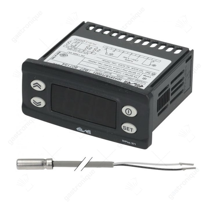 elektronische regelaar ID Plus 971 230V inbouwmaat 71x29mm PTC montage inbouwversies relaisuitgang 1