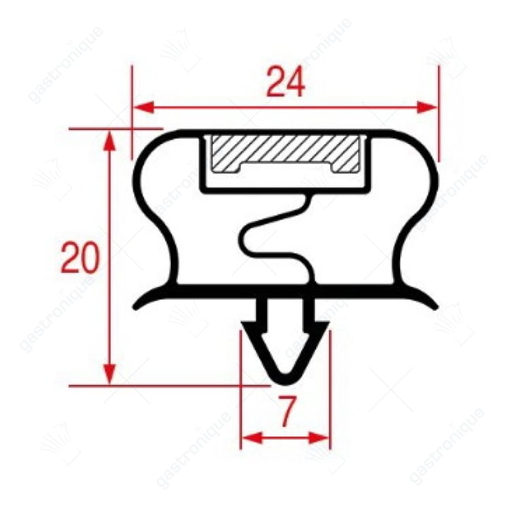 Joint de porte Wehako refroidissement 795 x 510 mm