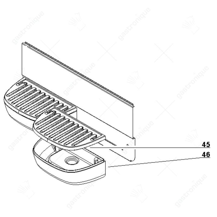 Rooster lekbak zwart Ugolini