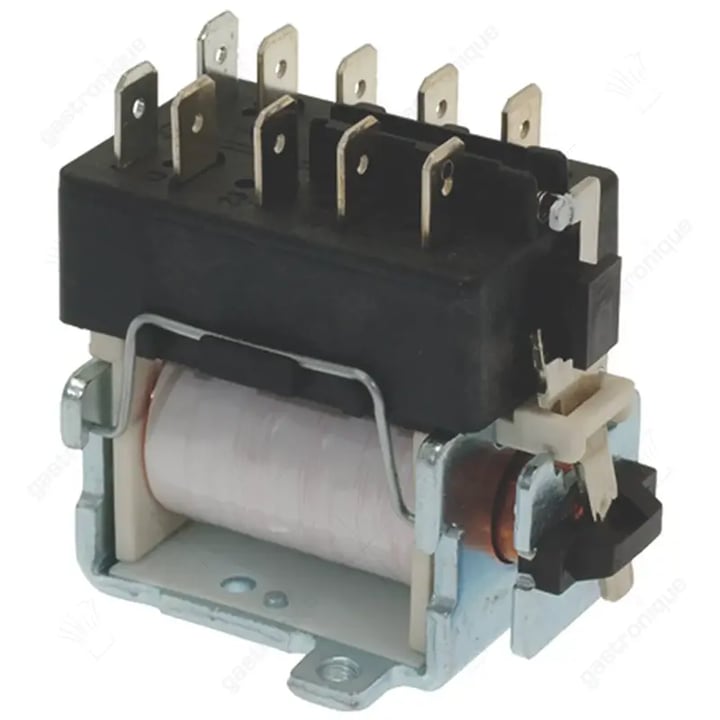 relais 230V hoofdcontact 3NO/1NC hulpcontact knop ø70mm (227-delig)