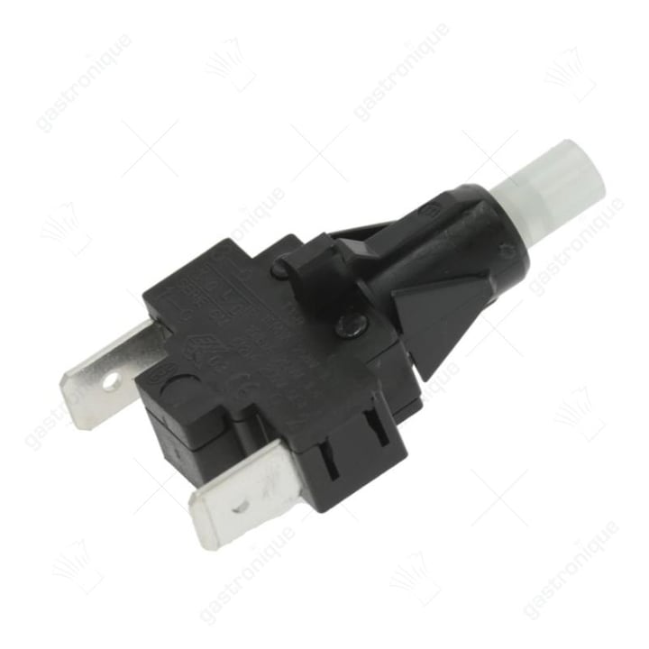 drukschakelaar 1NO 250V 16A aansluiting vlaksteker 6,3mm