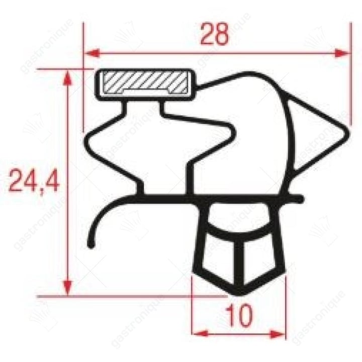 DEURRUBBER 1570x630 mm